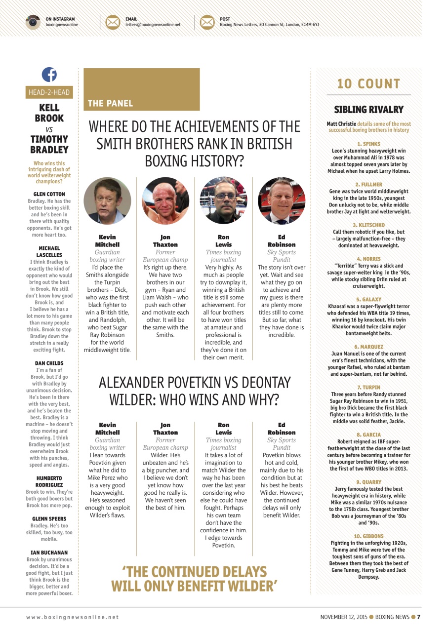 Boxing News Preview Pages