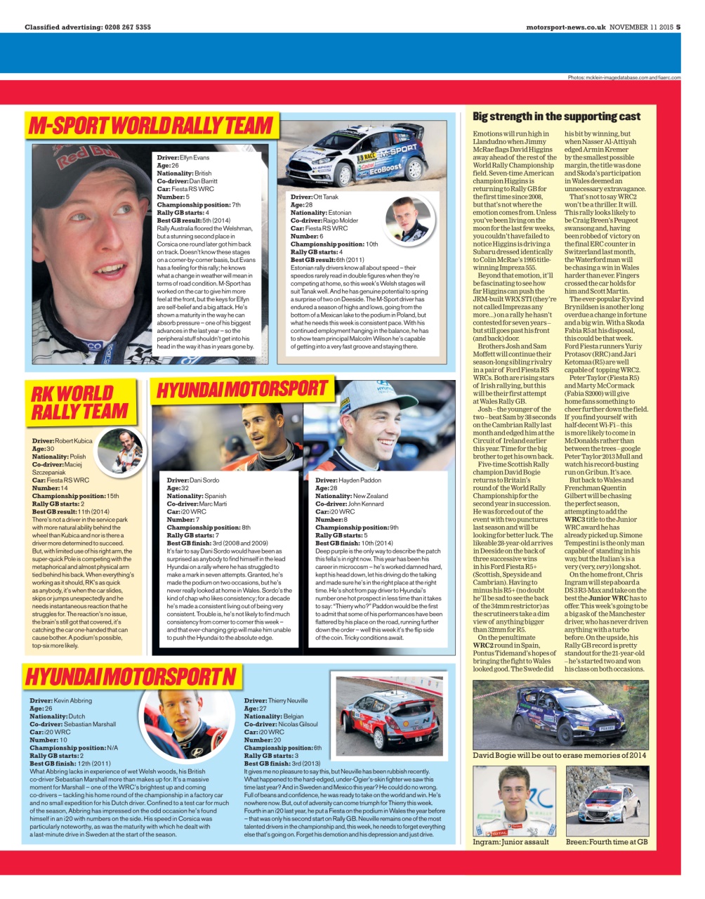 Motorsport News Preview Pages