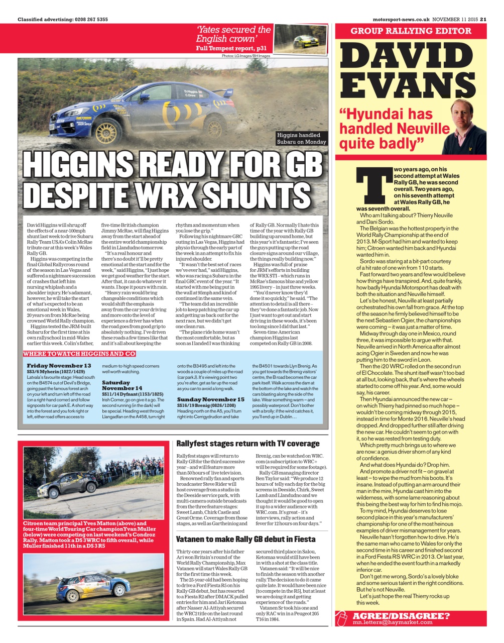 Motorsport News Preview Pages
