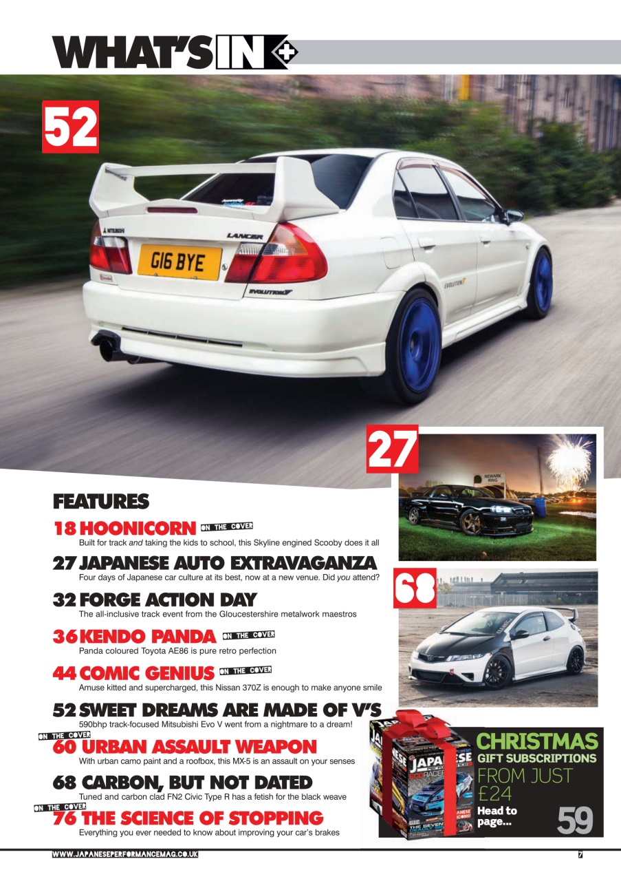 Japanese Performance Preview Pages