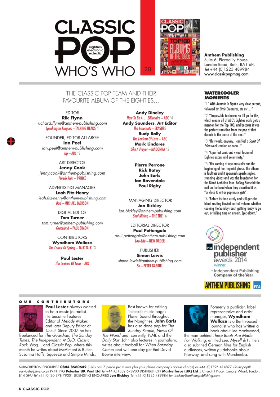 Classic Pop Preview Pages