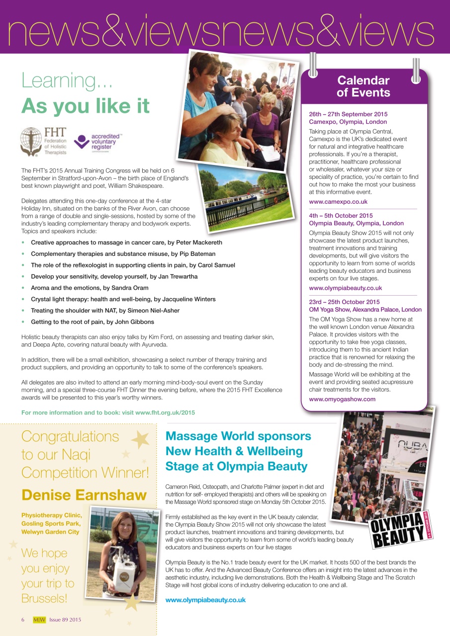 Massage World Preview Pages