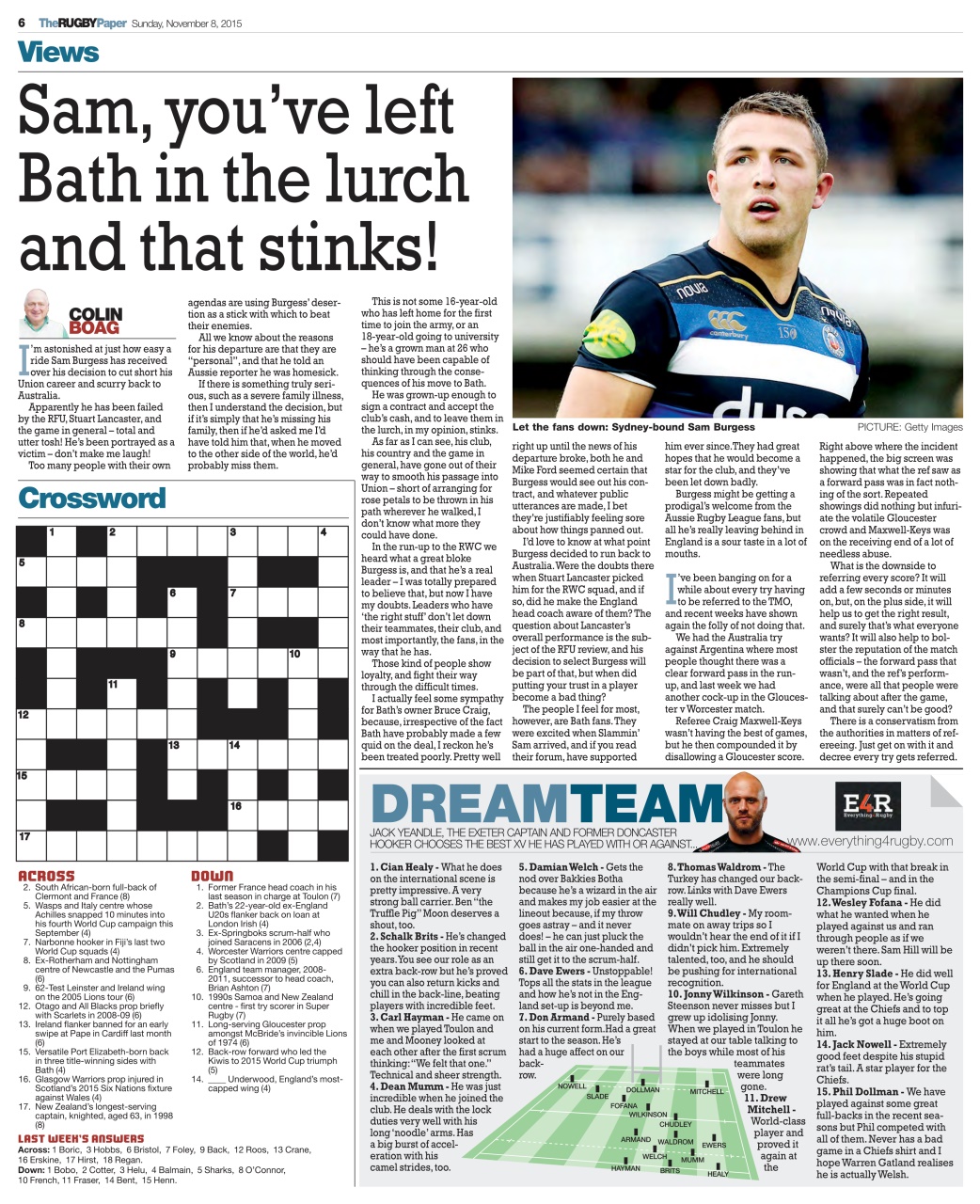 The Rugby Paper Preview Pages