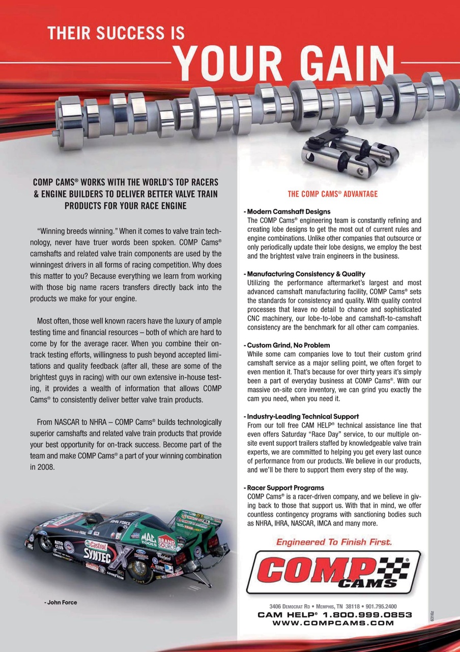 Race Engine Technology Preview Pages