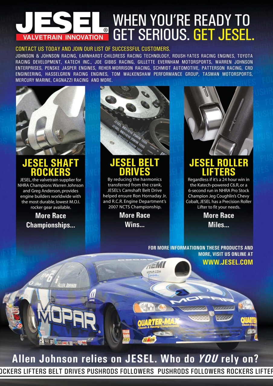 Race Engine Technology Preview Pages