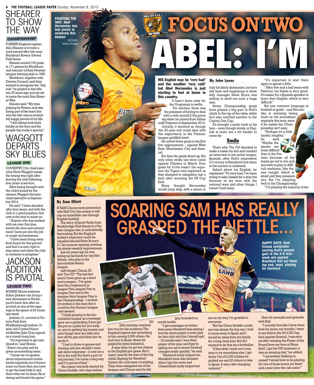 The Football League Paper Preview Pages