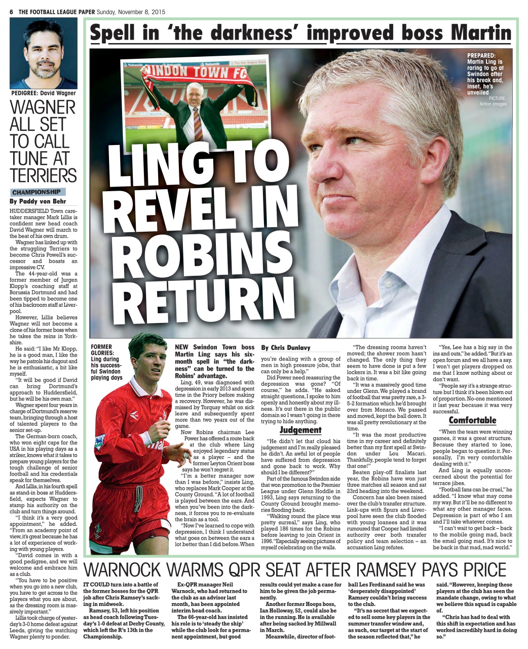 The Football League Paper Preview Pages