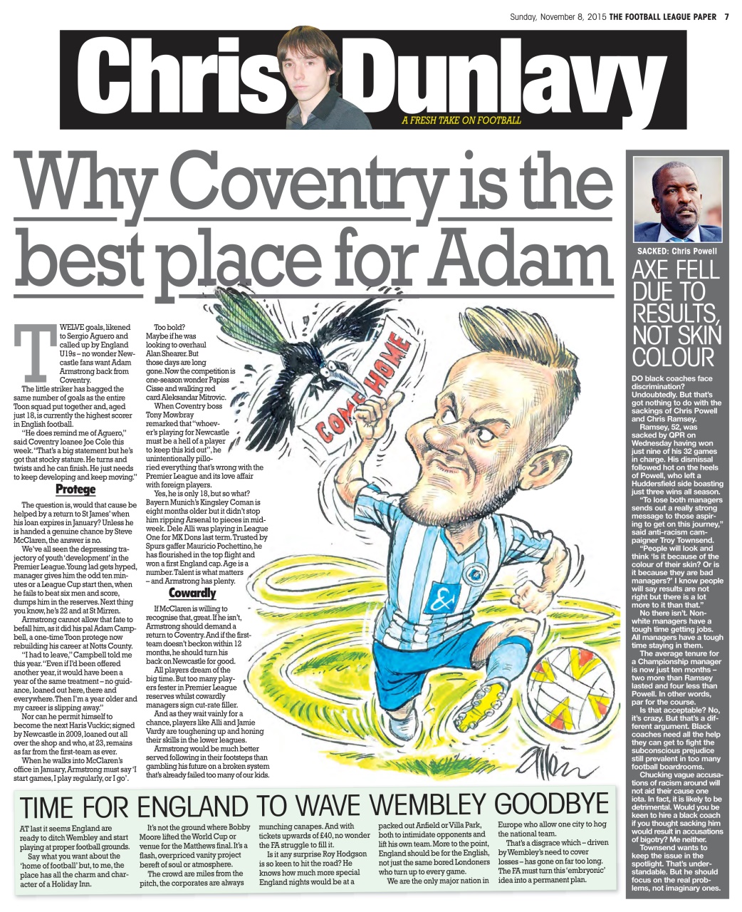 The Football League Paper Preview Pages