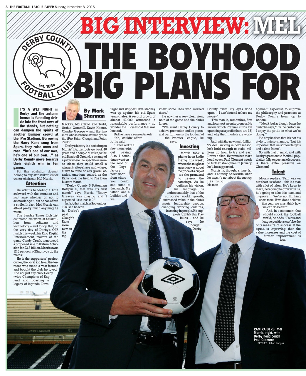 The Football League Paper Preview Pages