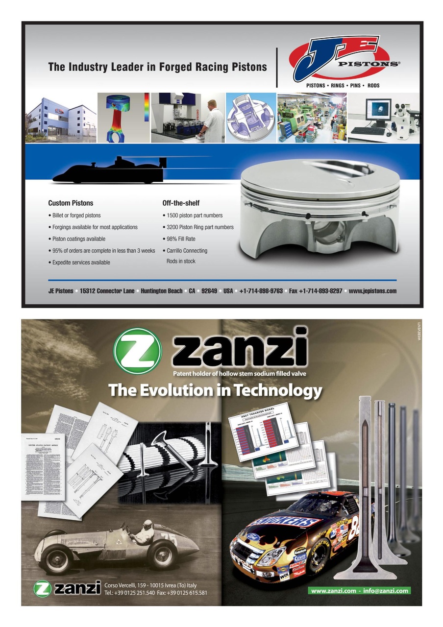 Race Engine Technology Preview Pages