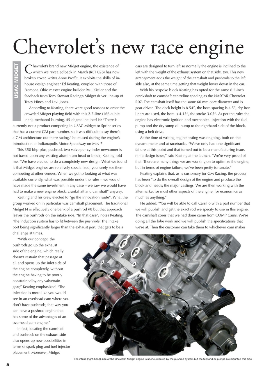 Race Engine Technology Preview Pages