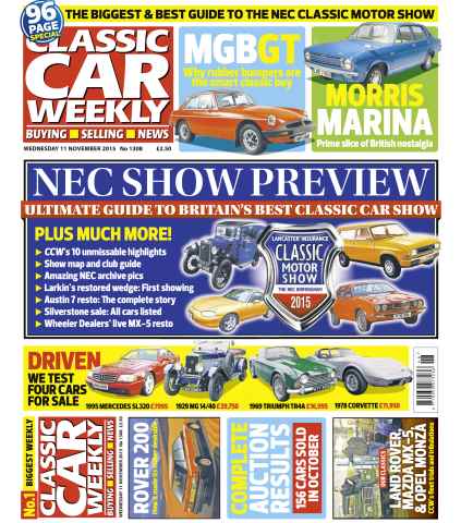 Classic Car Weekly issue 11th Wednesday 2015