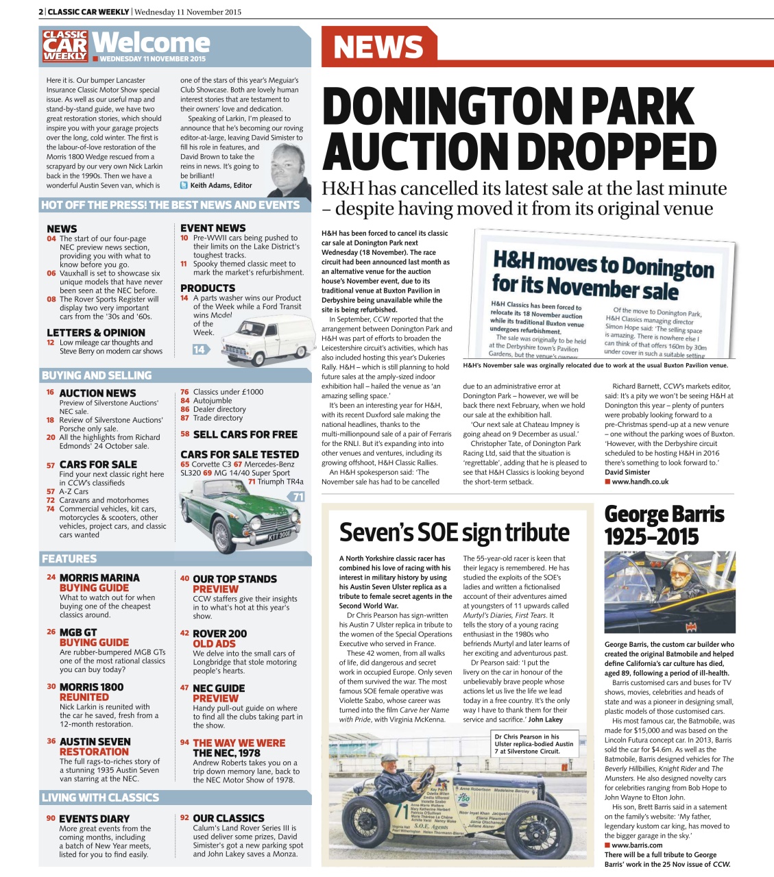 Classic Car Weekly Preview Pages
