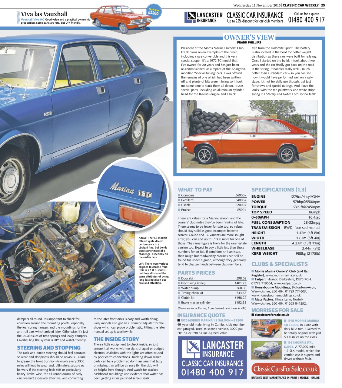 Classic Car Weekly Preview Pages