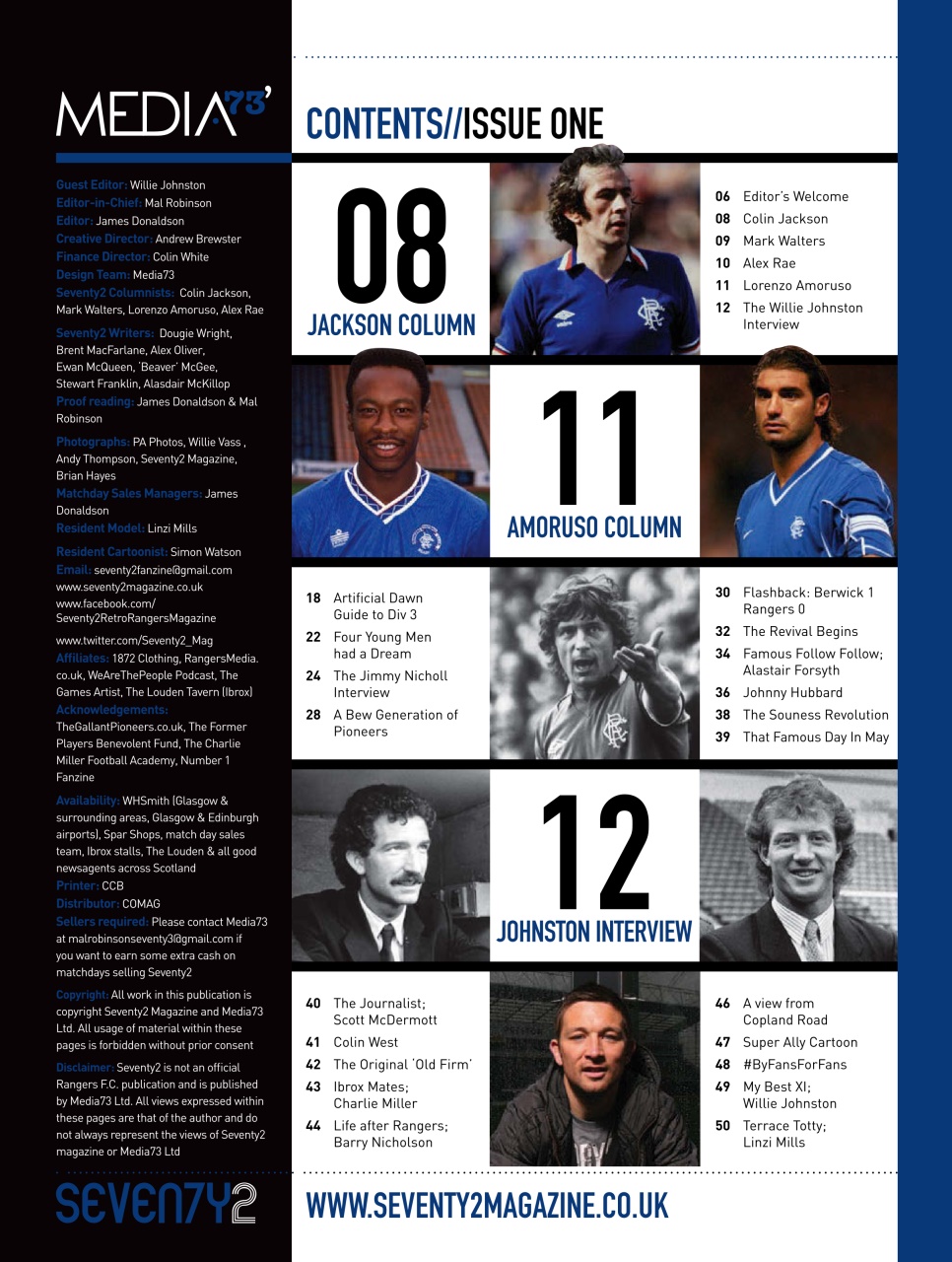 Seventy 2 Magazine Preview Pages