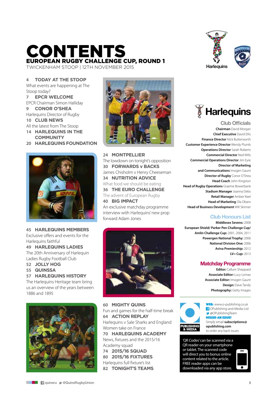 Harlequins Preview Pages