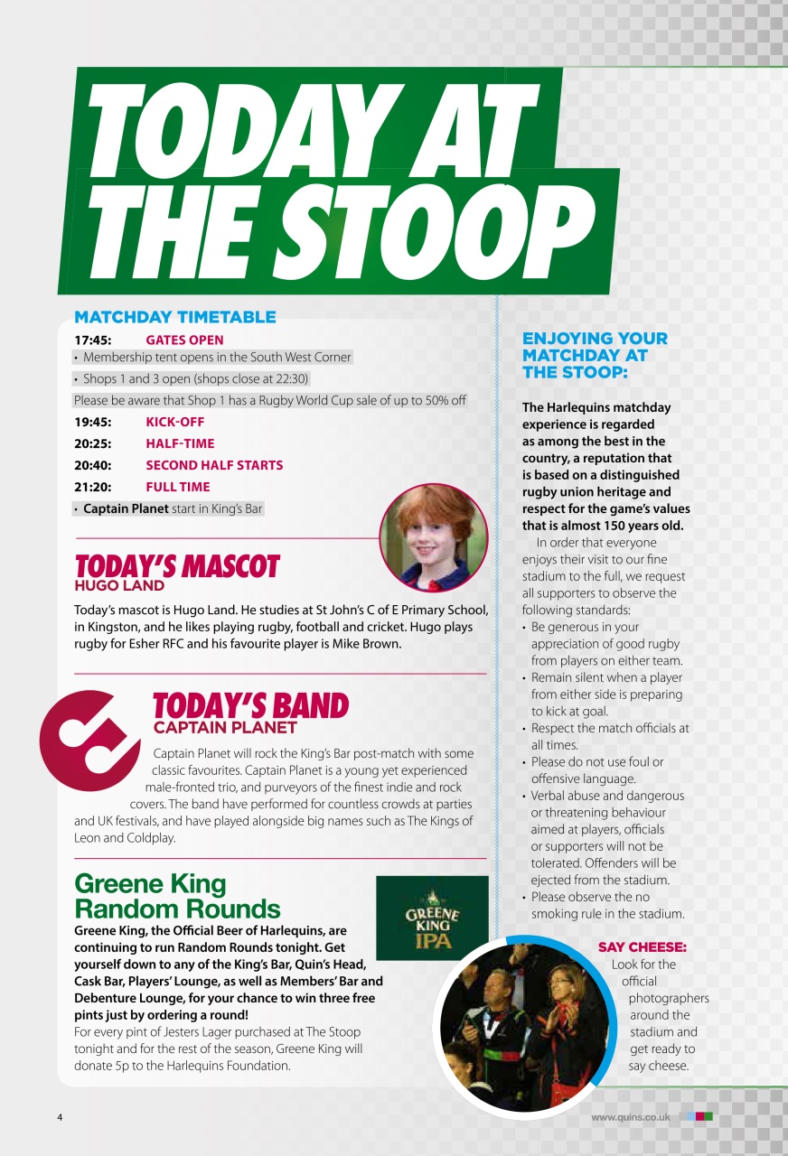 Harlequins Preview Pages