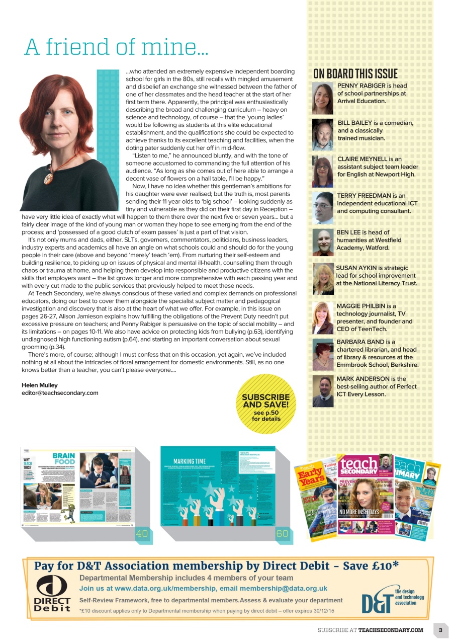 Teach Secondary Preview Pages