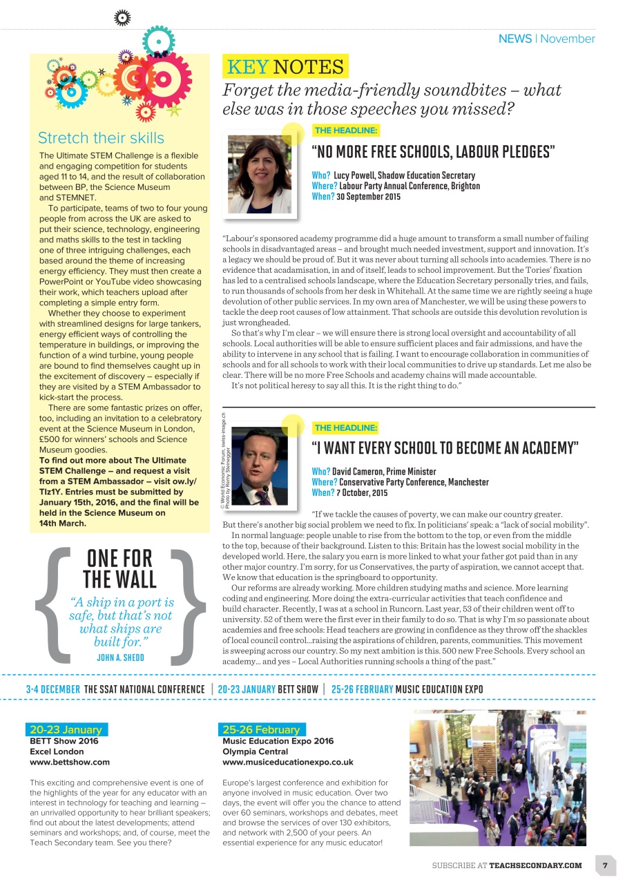 Teach Secondary Preview Pages