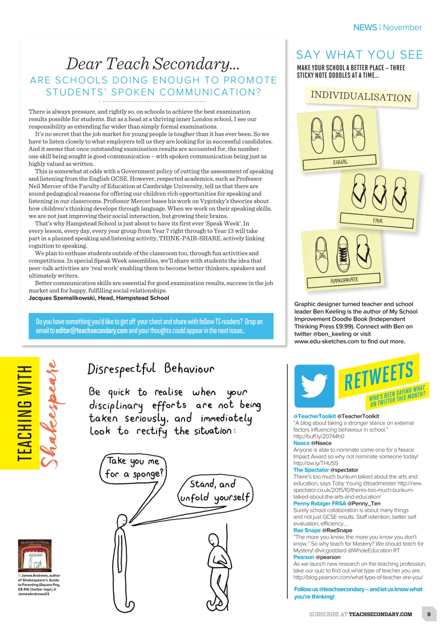 Teach Secondary Preview Pages