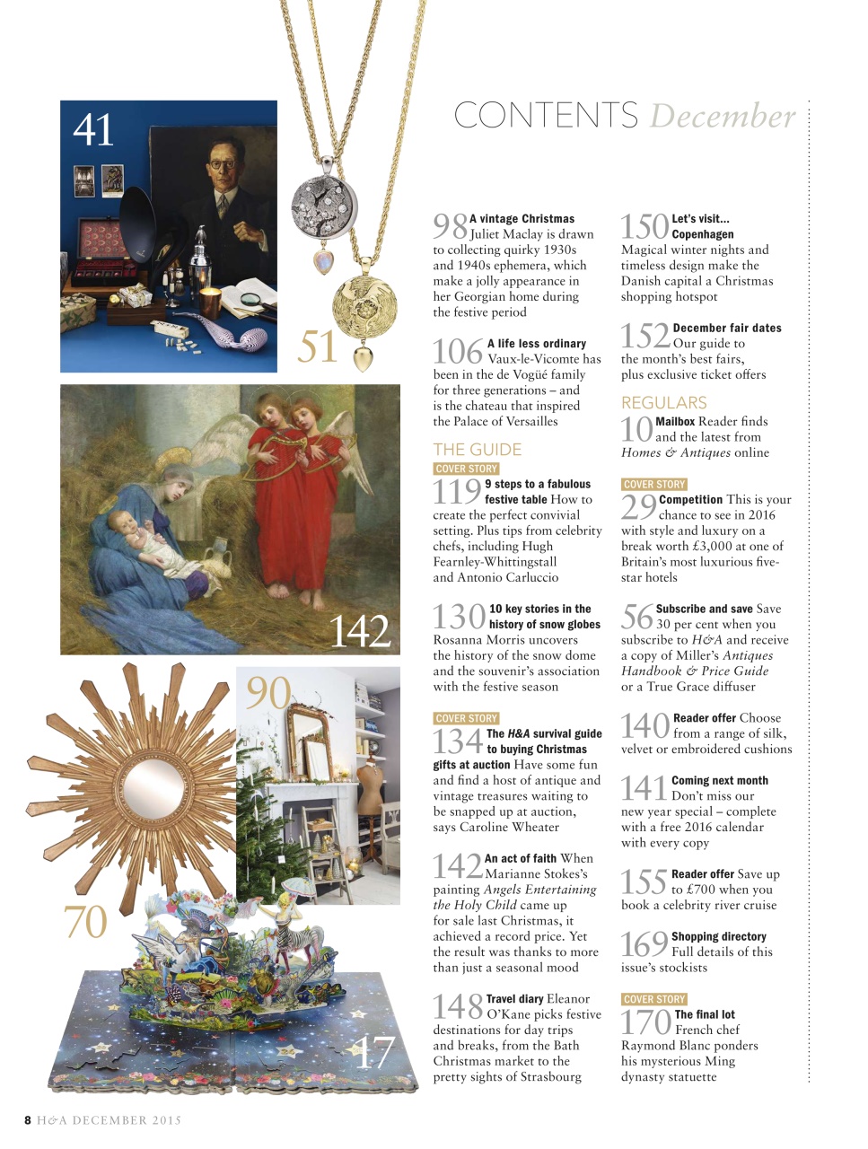 Homes & Antiques Magazine Preview Pages