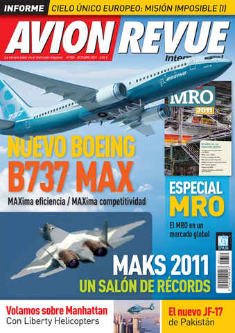 Avion Revue Internacional issue Numero 352 Octubre 2011
