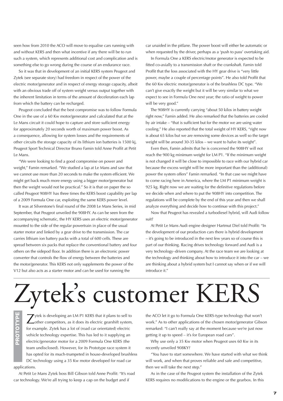 Race Engine Technology Preview Pages