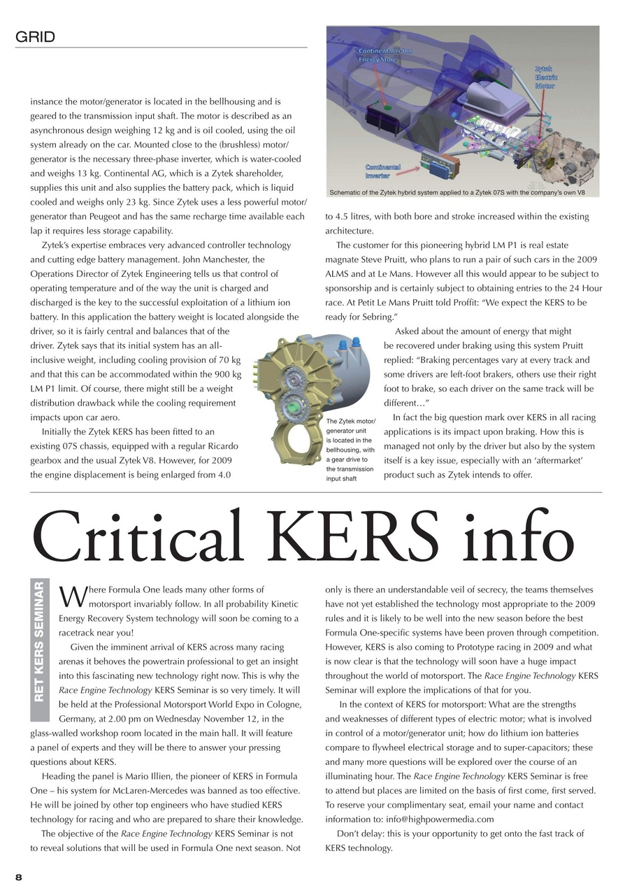 Race Engine Technology Preview Pages