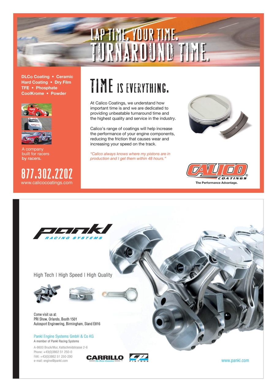 Race Engine Technology Preview Pages