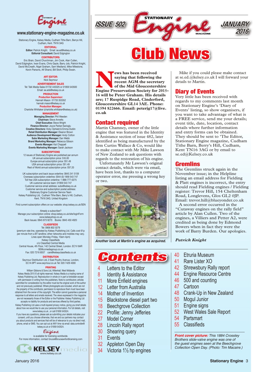 Stationary Engine Preview Pages