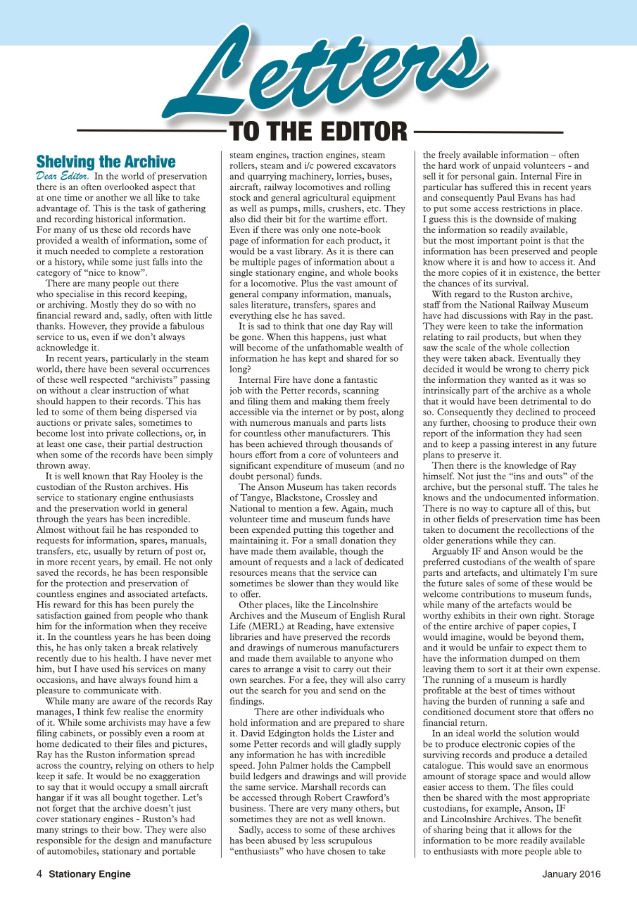 Stationary Engine Preview Pages