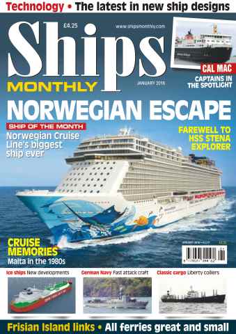 Ships Monthly issue No. 613 Norwegian Escape - January 2016
