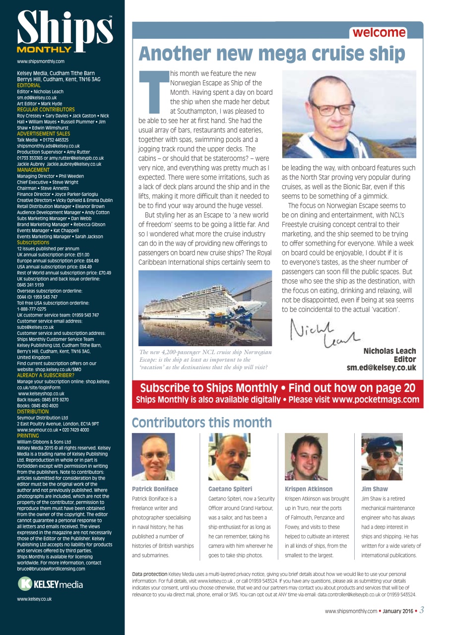 Ships Monthly Preview Pages