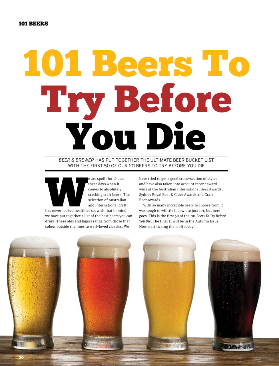 Beer and Brewer Preview Pages