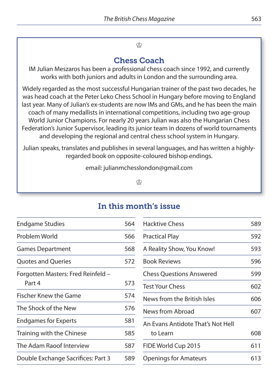 British Chess Magazine Preview Pages
