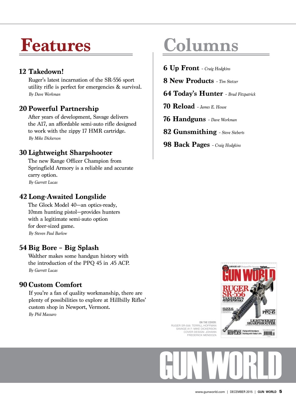 Gun World Preview Pages