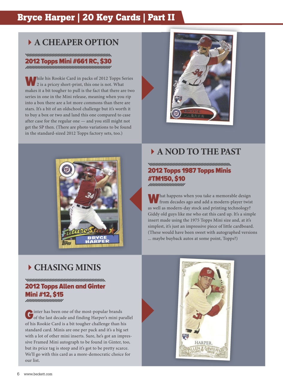 Beckett Baseball Magazine Preview Pages