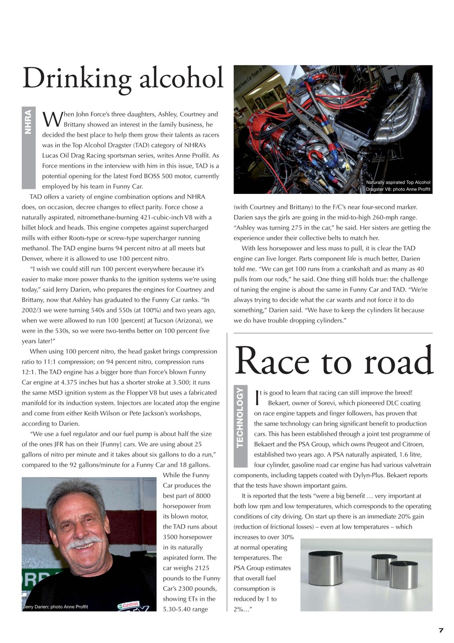 Race Engine Technology Preview Pages