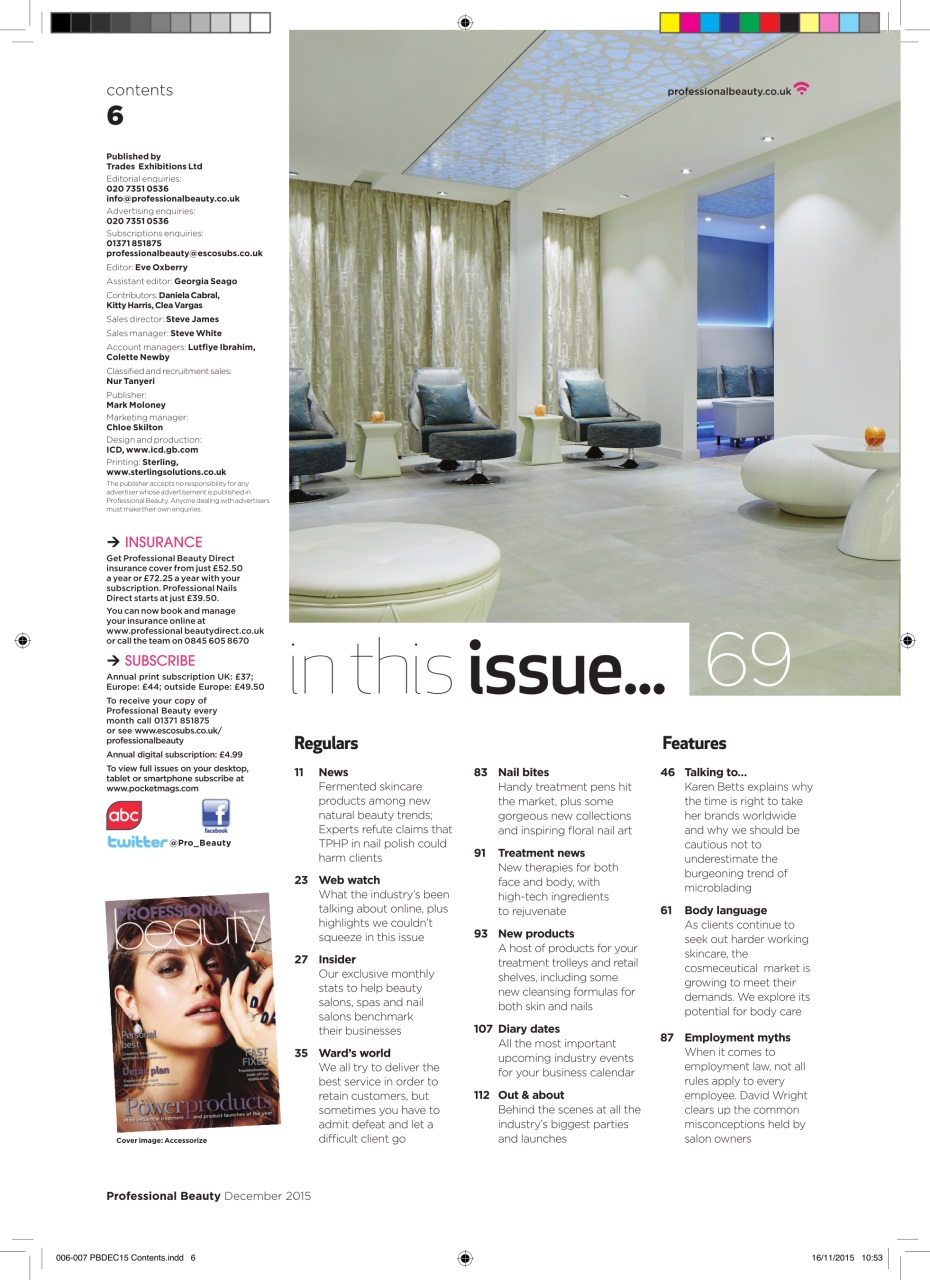 Professional Beauty Preview Pages