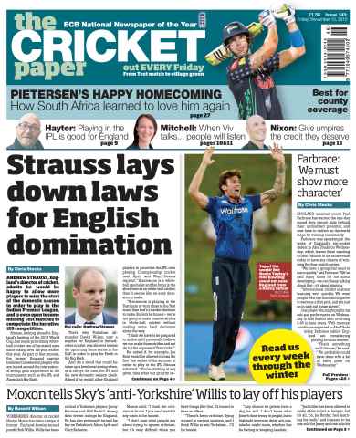 The Cricket Paper issue 13th November 2015