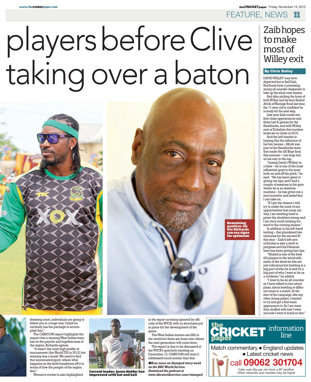 The Cricket Paper Preview Pages