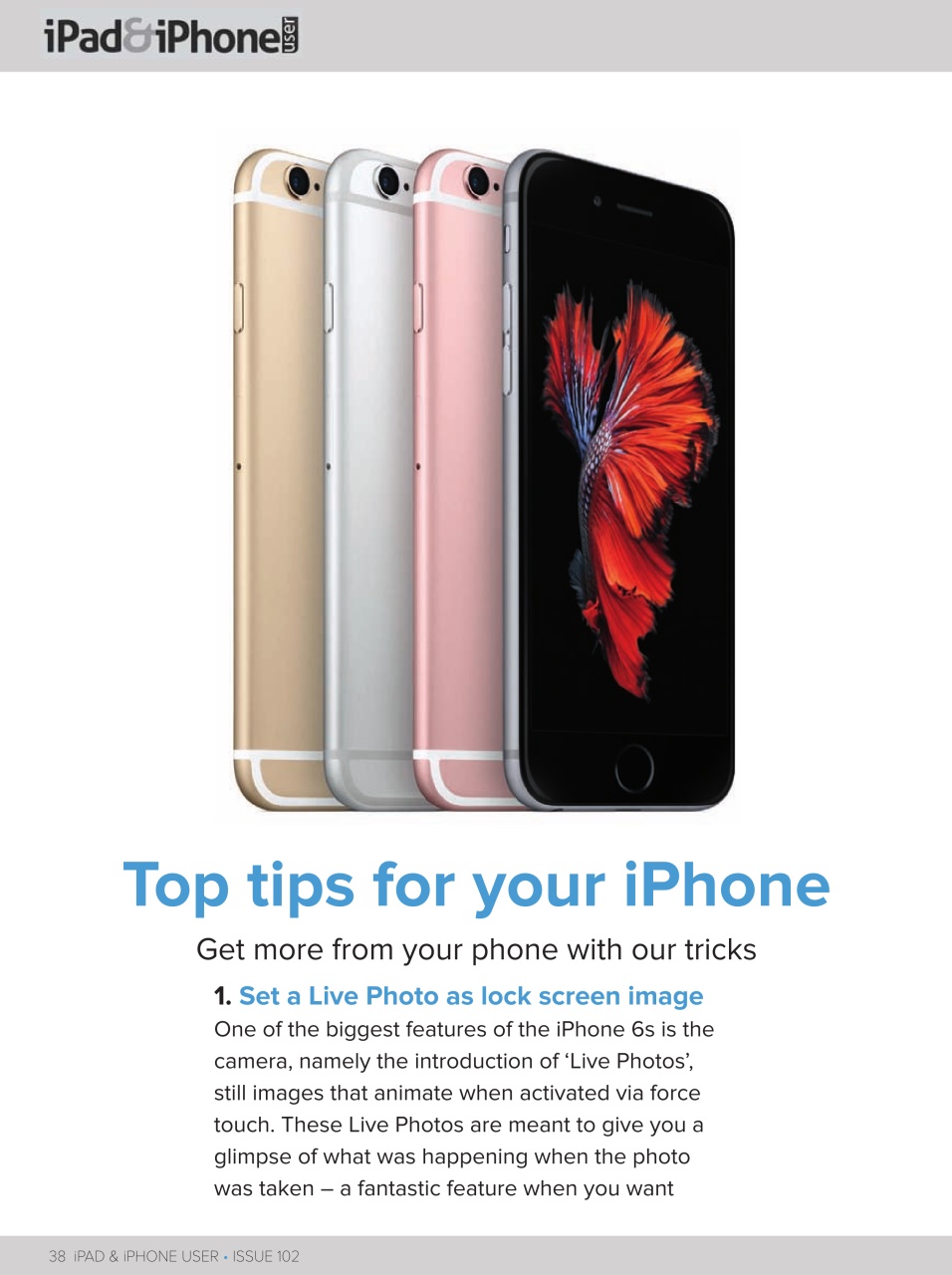 iPad and iPhone User Preview Pages