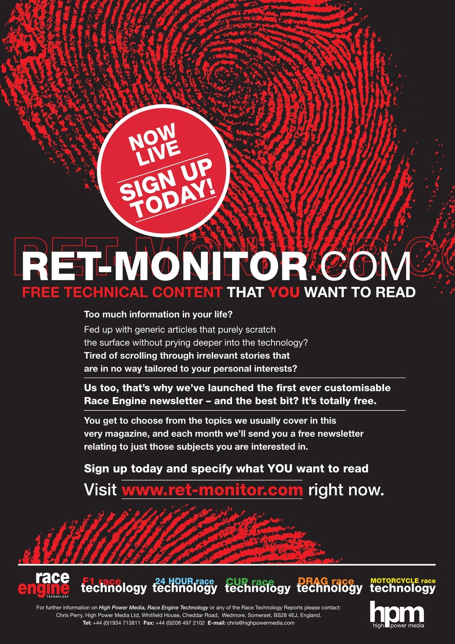 Race Engine Technology Preview Pages