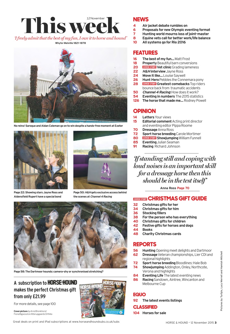 Horse & Hound Preview Pages