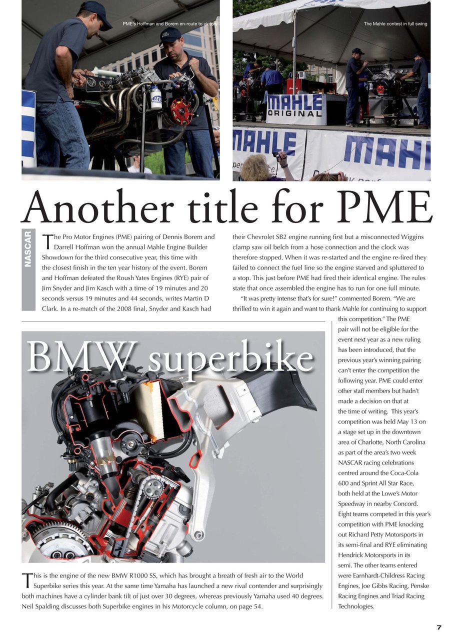 Race Engine Technology Preview Pages