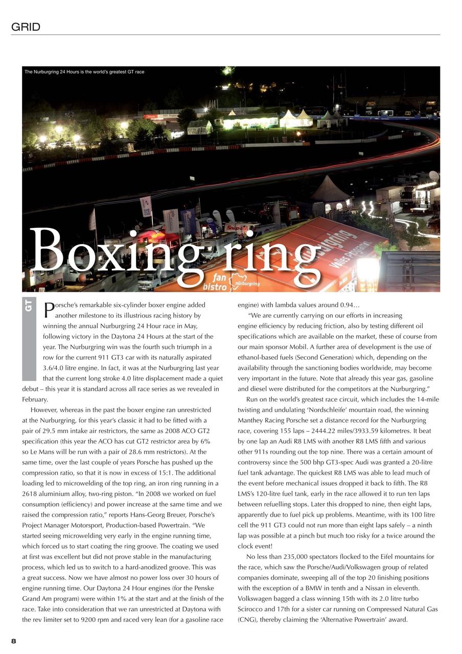 Race Engine Technology Preview Pages