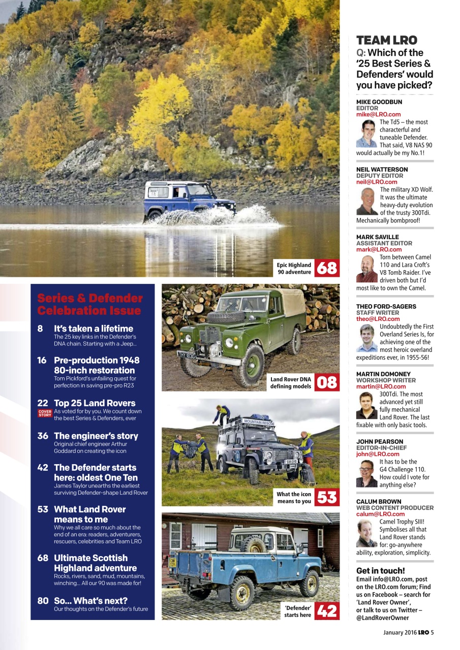 Land Rover Owner Preview Pages