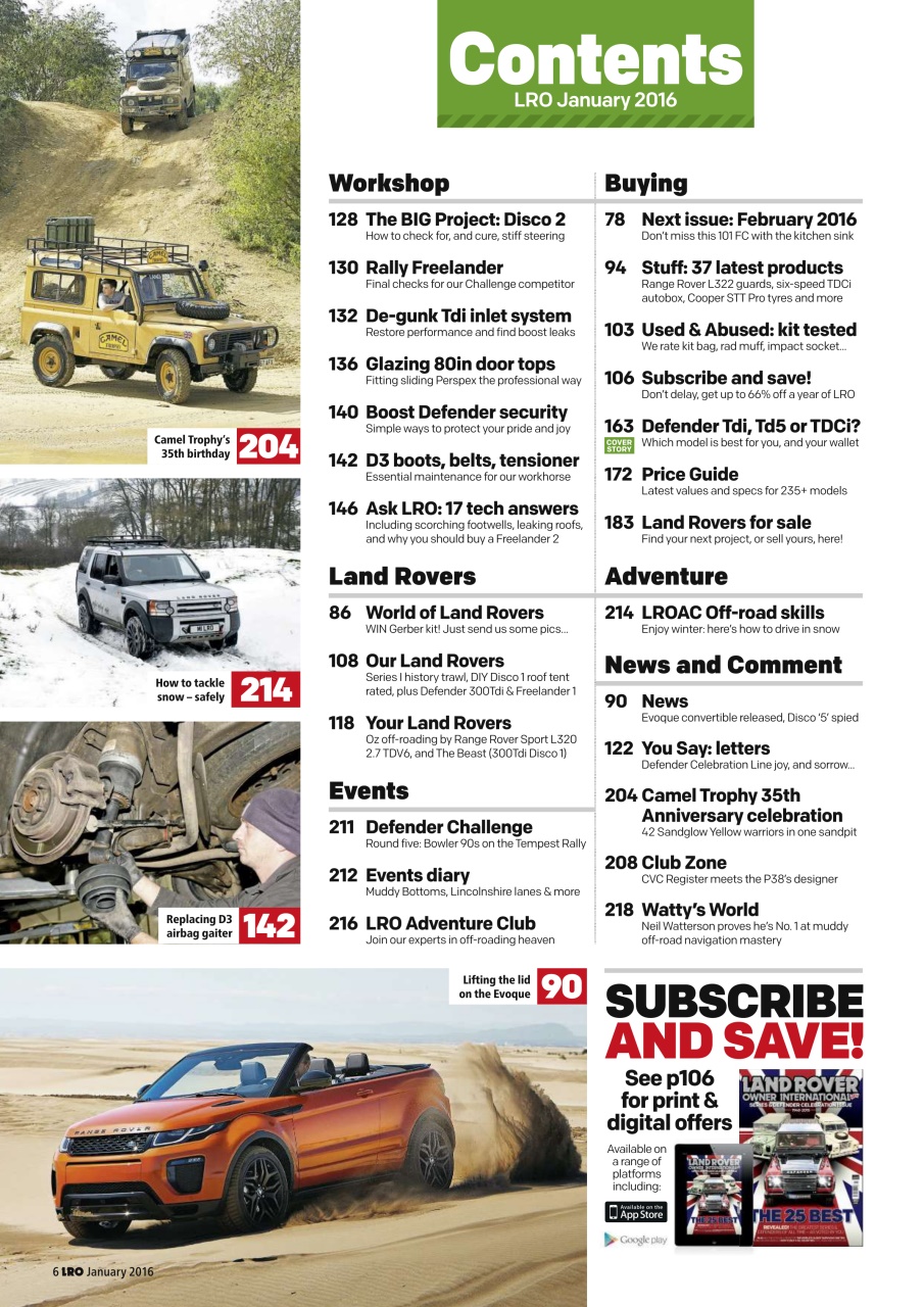 Land Rover Owner Preview Pages