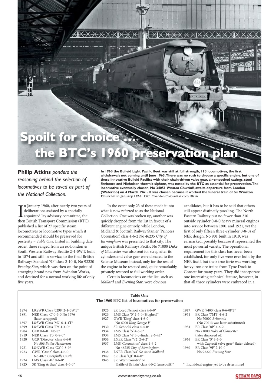 Steam Days Preview Pages