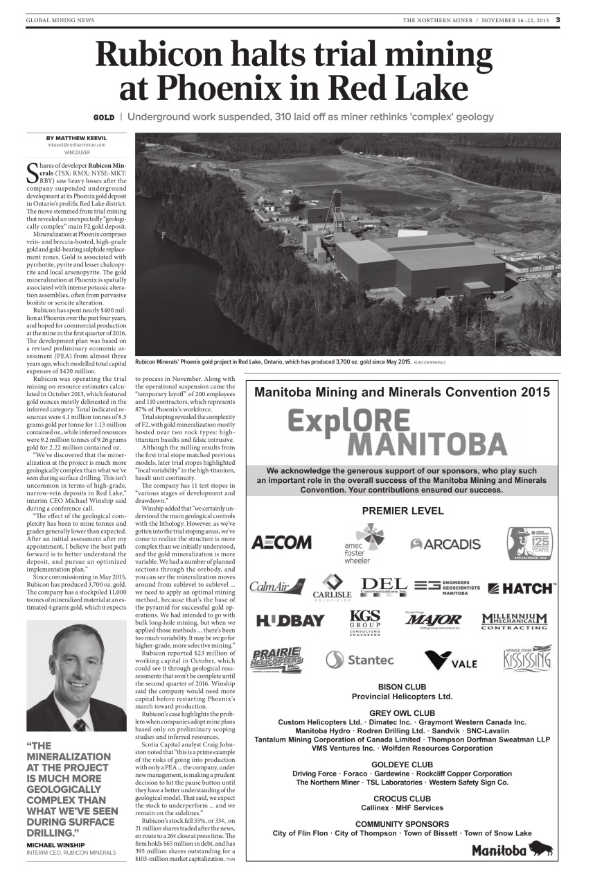 The Northern Miner Preview Pages